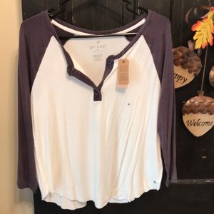 American Eagle Baseball T Soft and Sexy